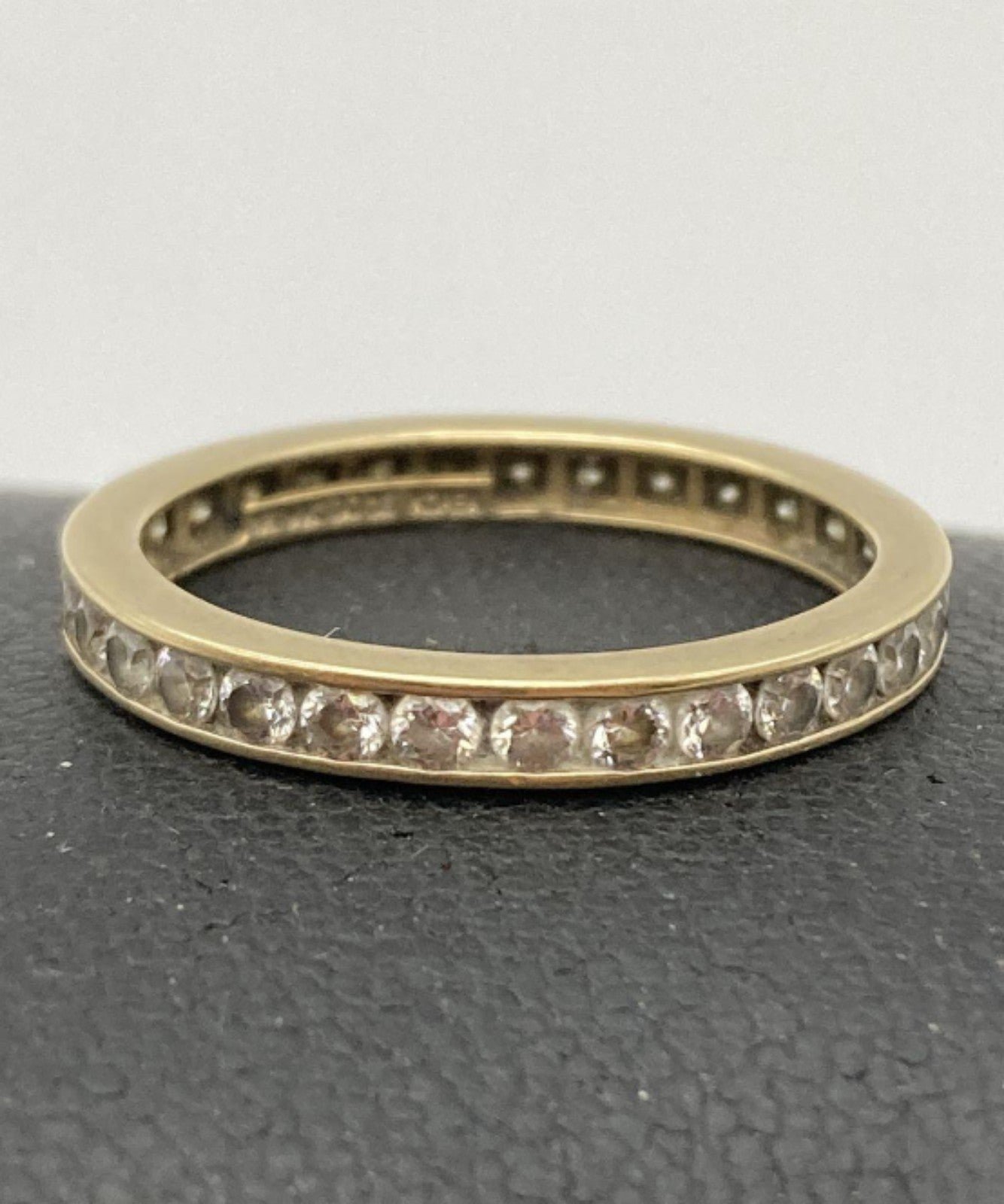 14k Gold cz eternity ring 3+ grams