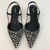 Michael Kors Collection Slingback Pointy-Toe Calf Hair Pump Sandal 39 US8.5