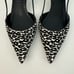 Michael Kors Collection Slingback Pointy-Toe Calf Hair Pump Sandal 39 US8.5