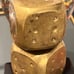 AS IS Old jumbo rounded brass fancy paperweight dice pair 100524@