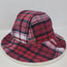 Vintage Tommy Hilfiger Hat Bucket Red Wool Tartain Plaid Retro Cap Designer Warm