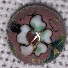 Japanese cloisonné Ojime Bead C-19