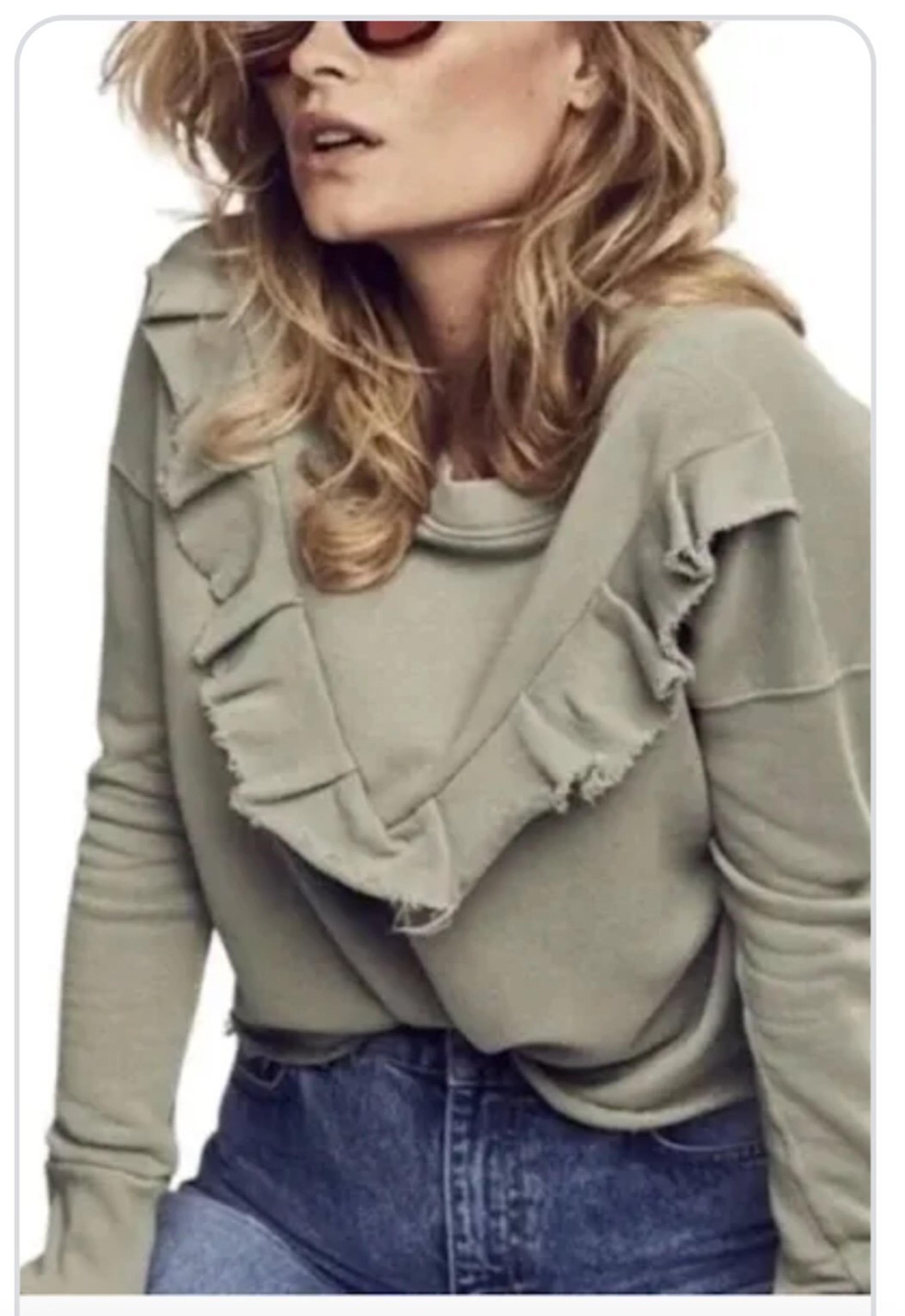 We the Free Ooh La Ruffle Pullover