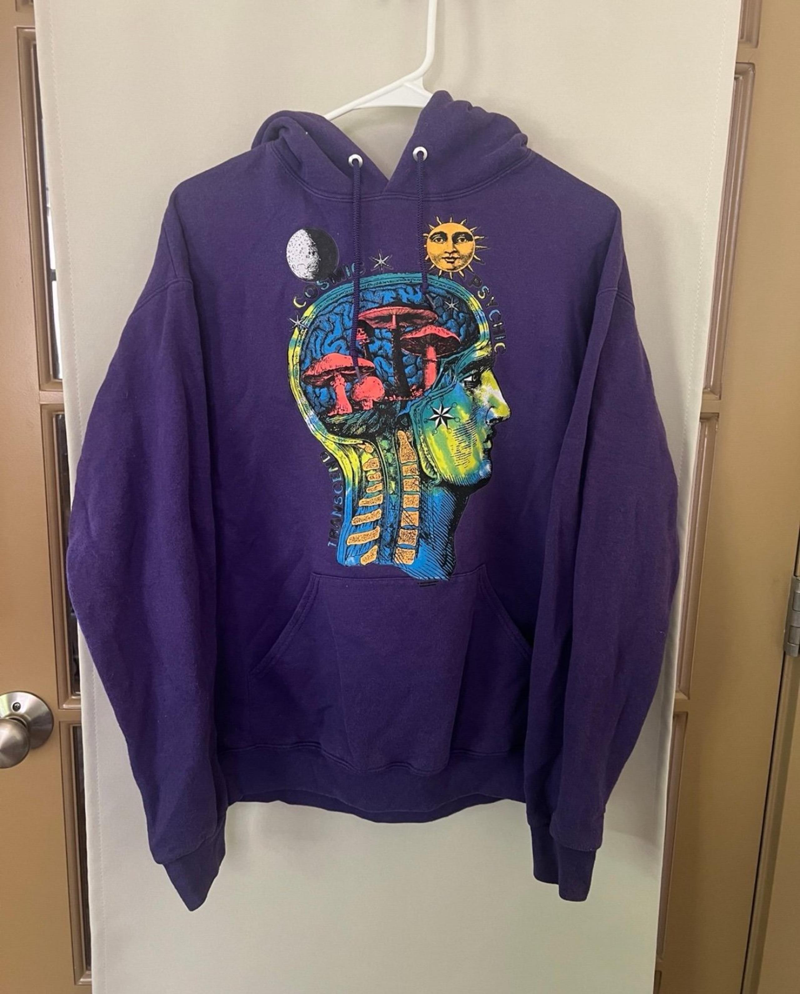 Jerzees Men's Medium Purple Cosmic Paychic
Transcend Hoodie Sweatshirt