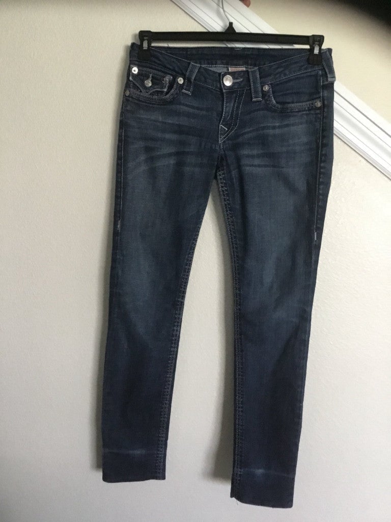 TRUE RELIGION SKINNY ANKLE JEAN SIZE 27