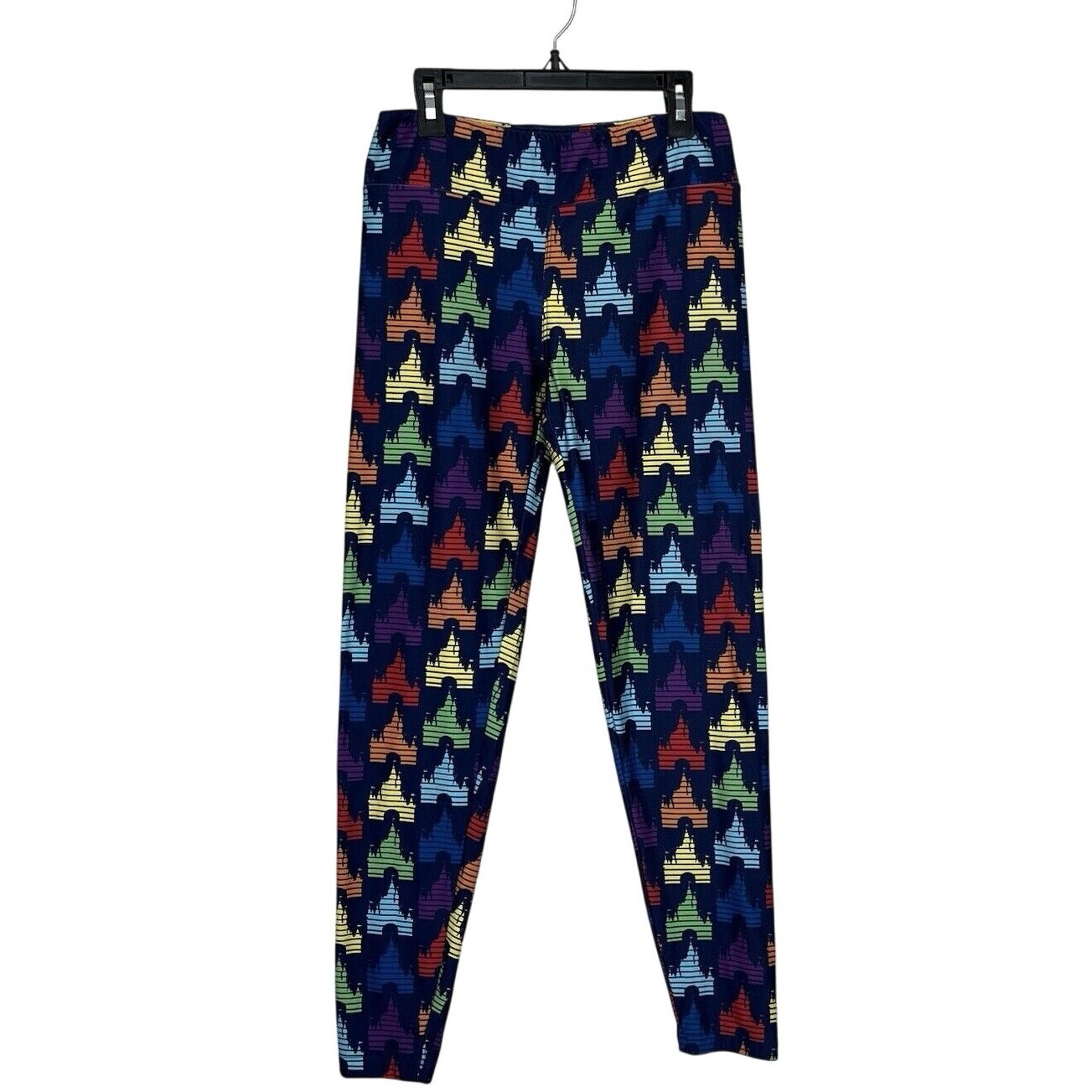 Disney Parks | Rainbow Cinderella Castle Leggings Multi-colors Small