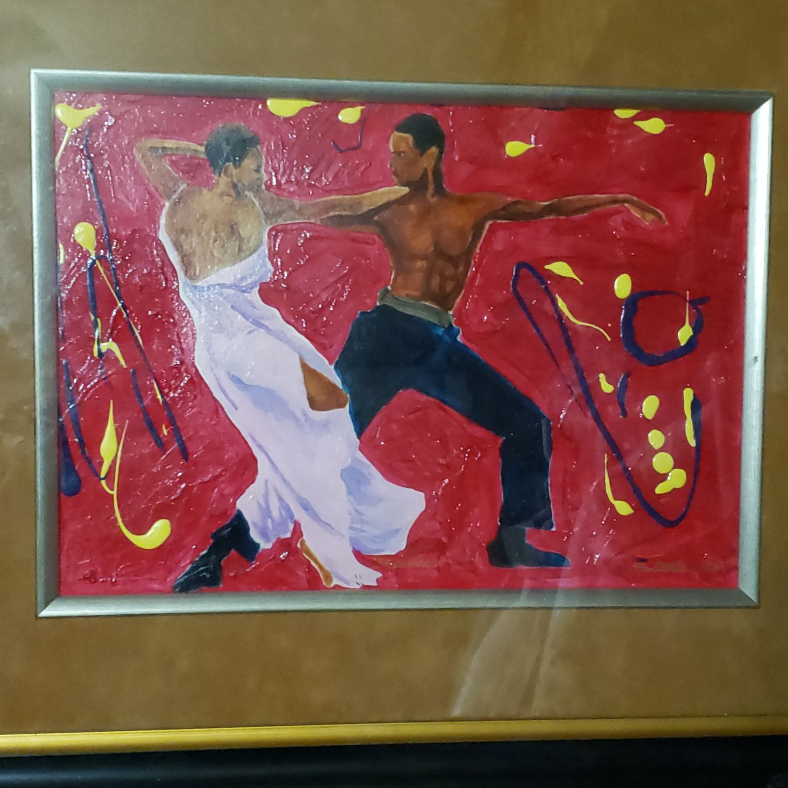 Artist Signed Oil painting by Ricky Steele Swing 26x22