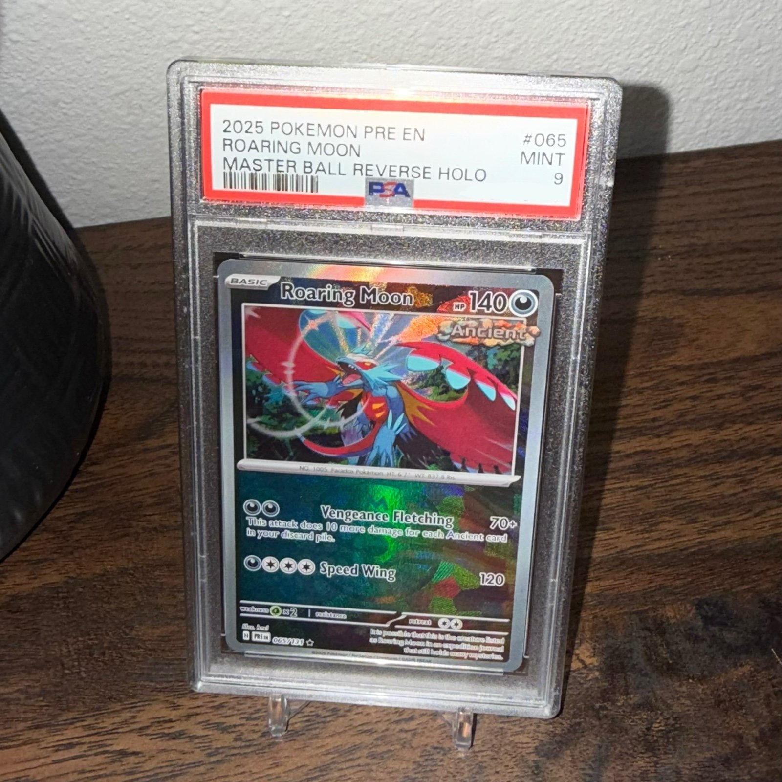 Roaring Moon Masterball 65/131 Prismatic Evolutions Pokemon Graded Card