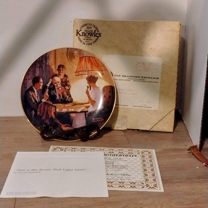 1st Edition Norman Rockwell This is the Room That Light Made with Cert Box Book