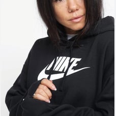 Nike Sportswear Oversized Fleece Pullover Crop Women's Hoodie Size Small