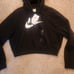 Nike Sportswear Oversized Fleece Pullover Crop Women's Hoodie Size Small
