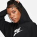 Nike Sportswear Oversized Fleece Pullover Crop Women's Hoodie Size Small
