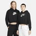 Nike Sportswear Oversized Fleece Pullover Crop Women's Hoodie Size Small