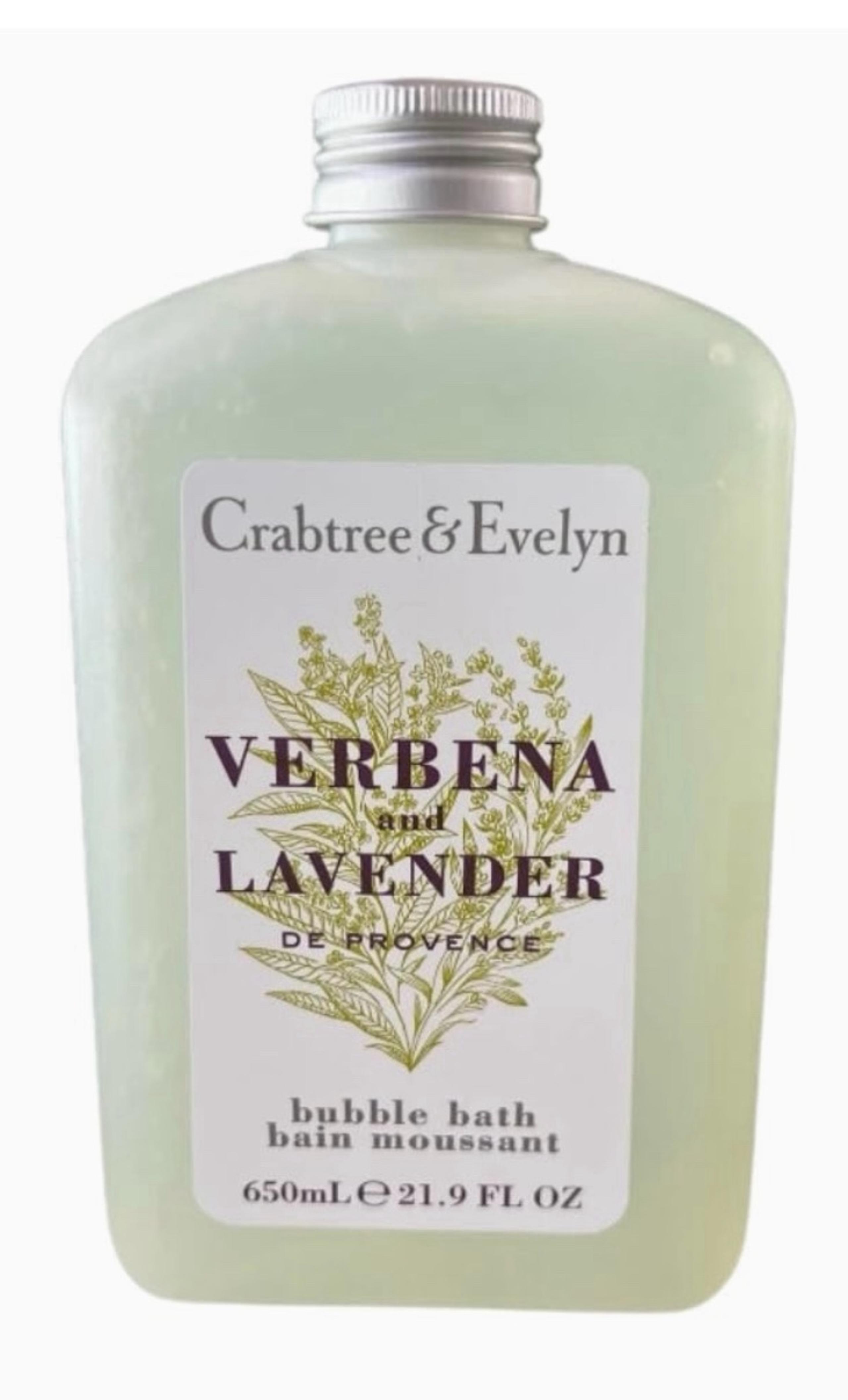 Crabtree & Evelyn Bubble Bath, Verbena and Lavender, 21.9 Fl Oz NWT HTF SEALED D
