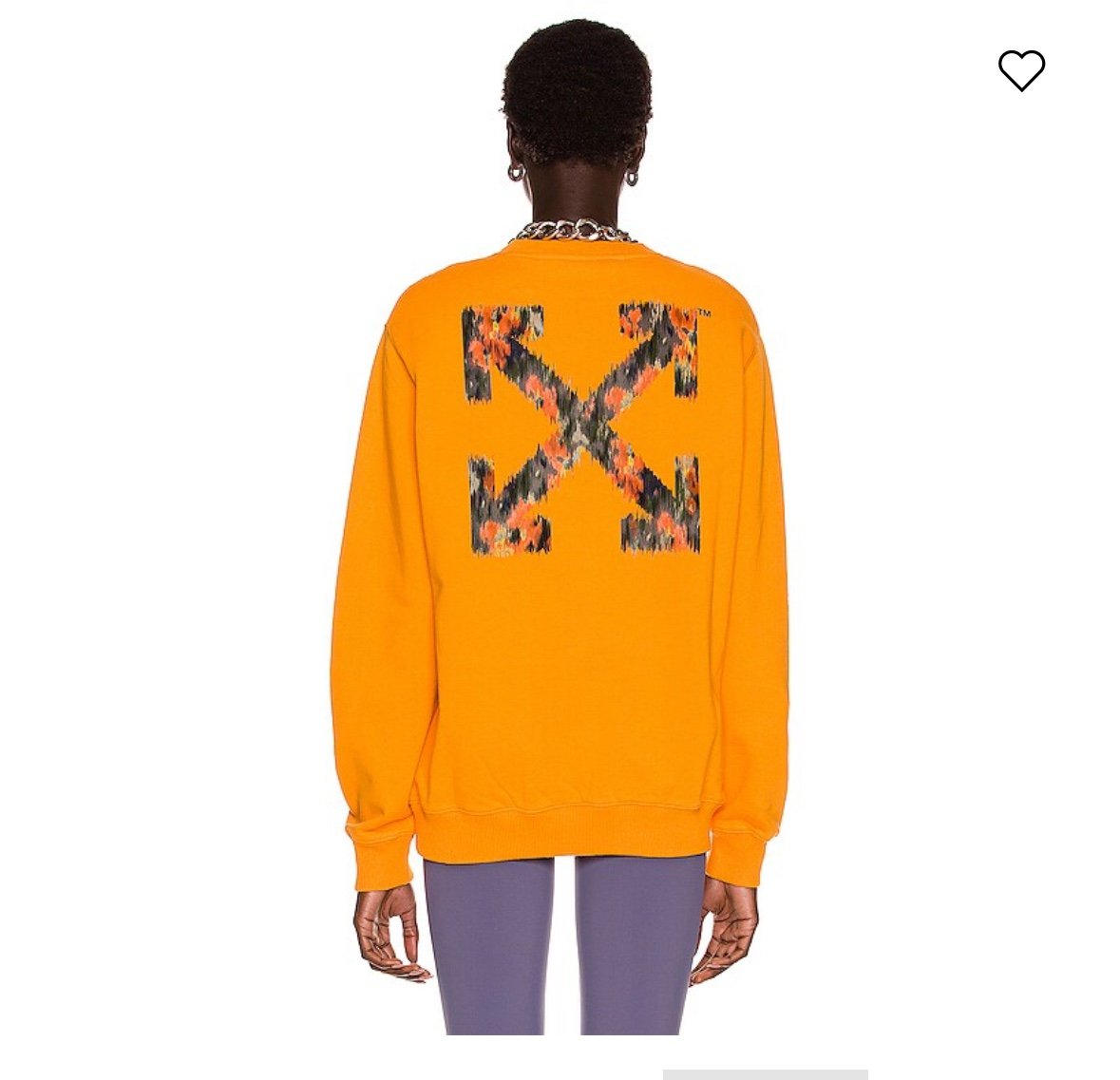 OFF-WHITE Orange Crewneck Sweater Women’s