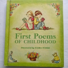 Tasha Tudor SIGNED First Poems Of Childhood Vintage HB Children's Book 1967