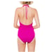 Seafolly Magenta Deep V One Piece Malliot Swimsuit Size 12