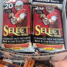 2021 panini select football hanger pack lot of 3 from fresh box
