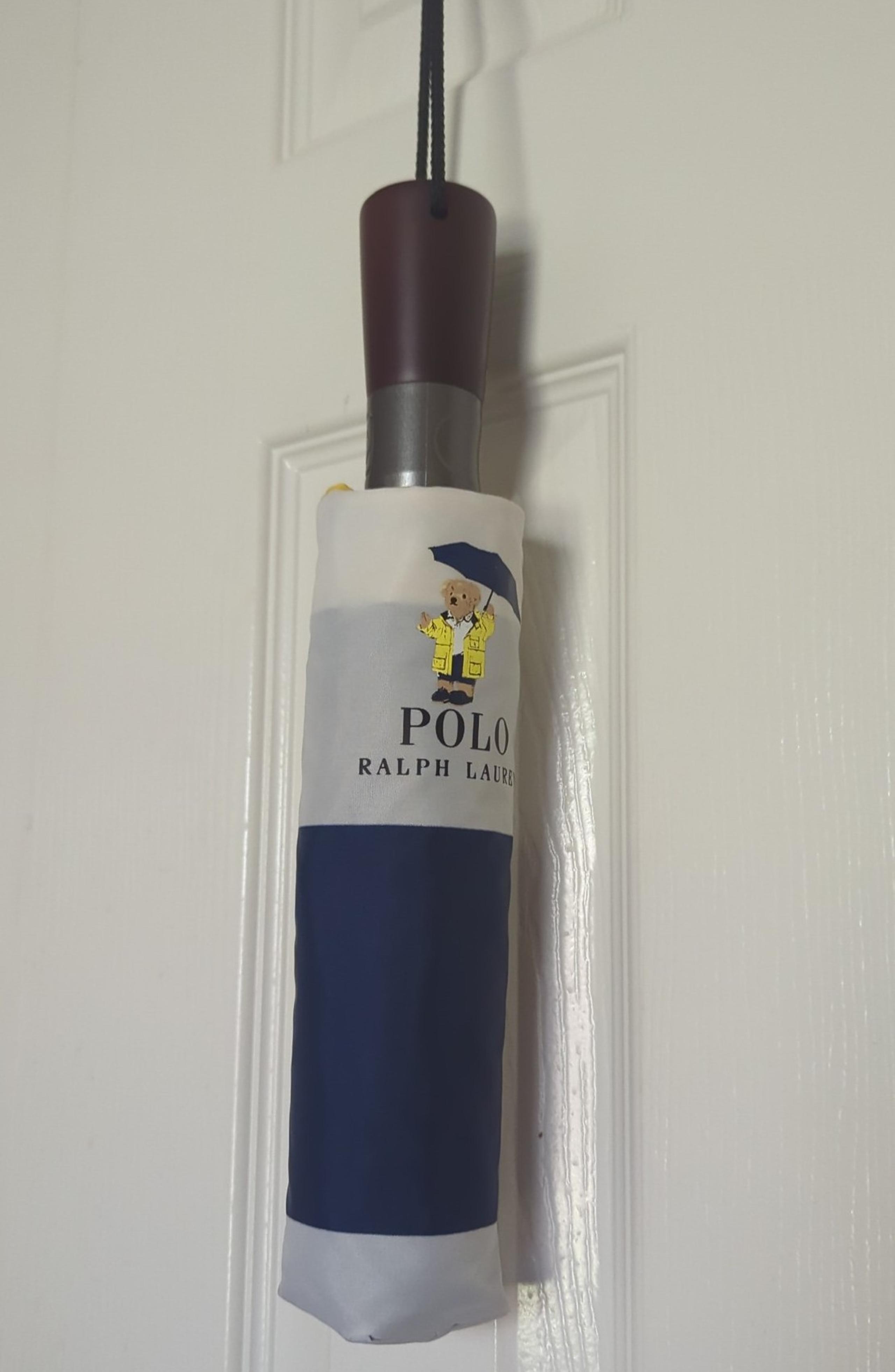 Polo Ralph Lauren Bear Foldable Collapsible Umbrella