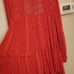 Free People Coral Pink Mini Boho Lacy Tunic Short Dress Flowy Sleeves Size S
