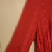 Free People Coral Pink Mini Boho Lacy Tunic Short Dress Flowy Sleeves Size S