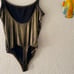 American Apparel gold strap Bodysuit