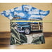 Tori Richard Shirt Mens XL Hawaiian Classic Car Palm Trees Tropical Rayon USA