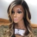 22” BROWN BLONDE OMBRE LACE FRONT WIG