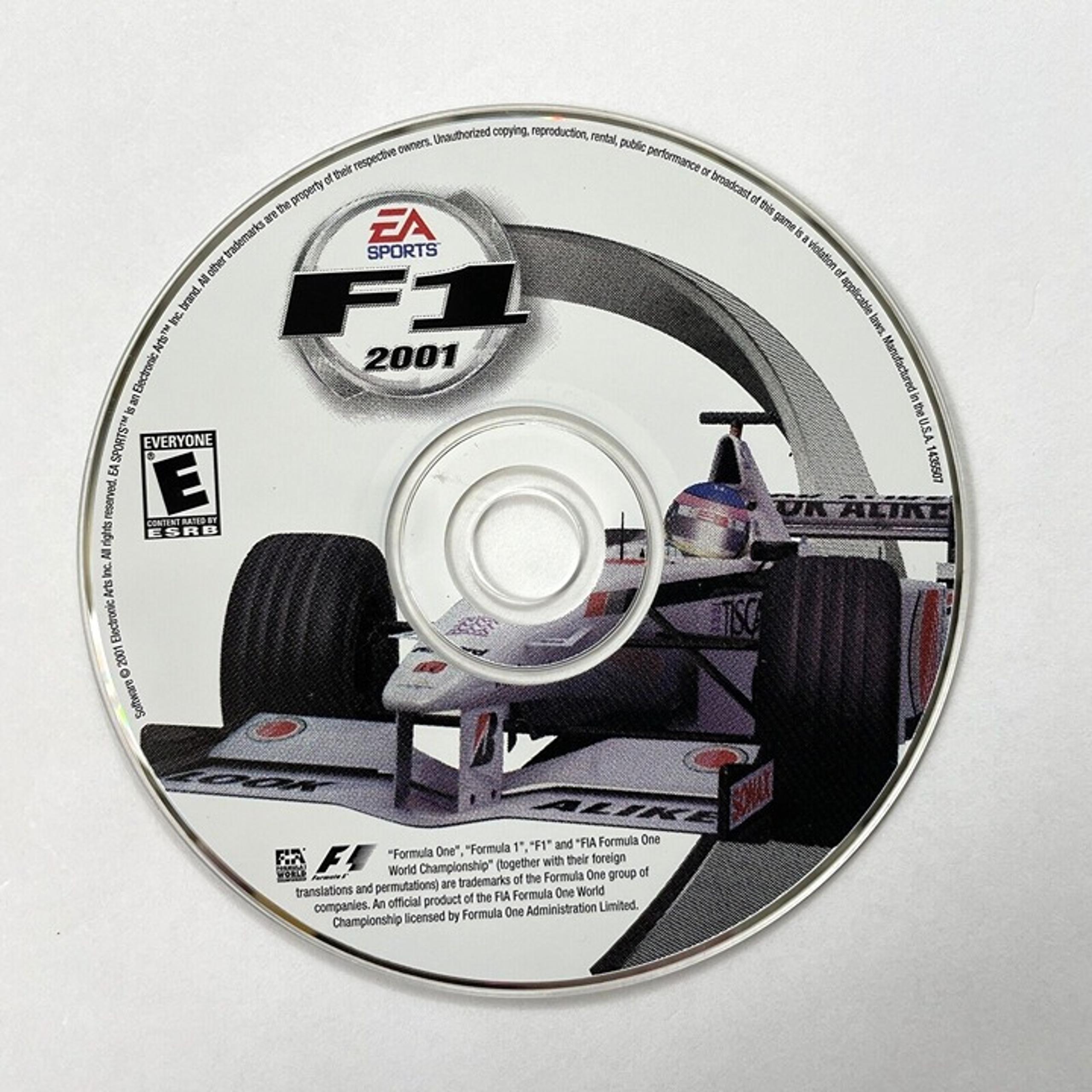 F1 2001 for PC - EA Sports - CD-Rom - GC - No Case Or Instructions