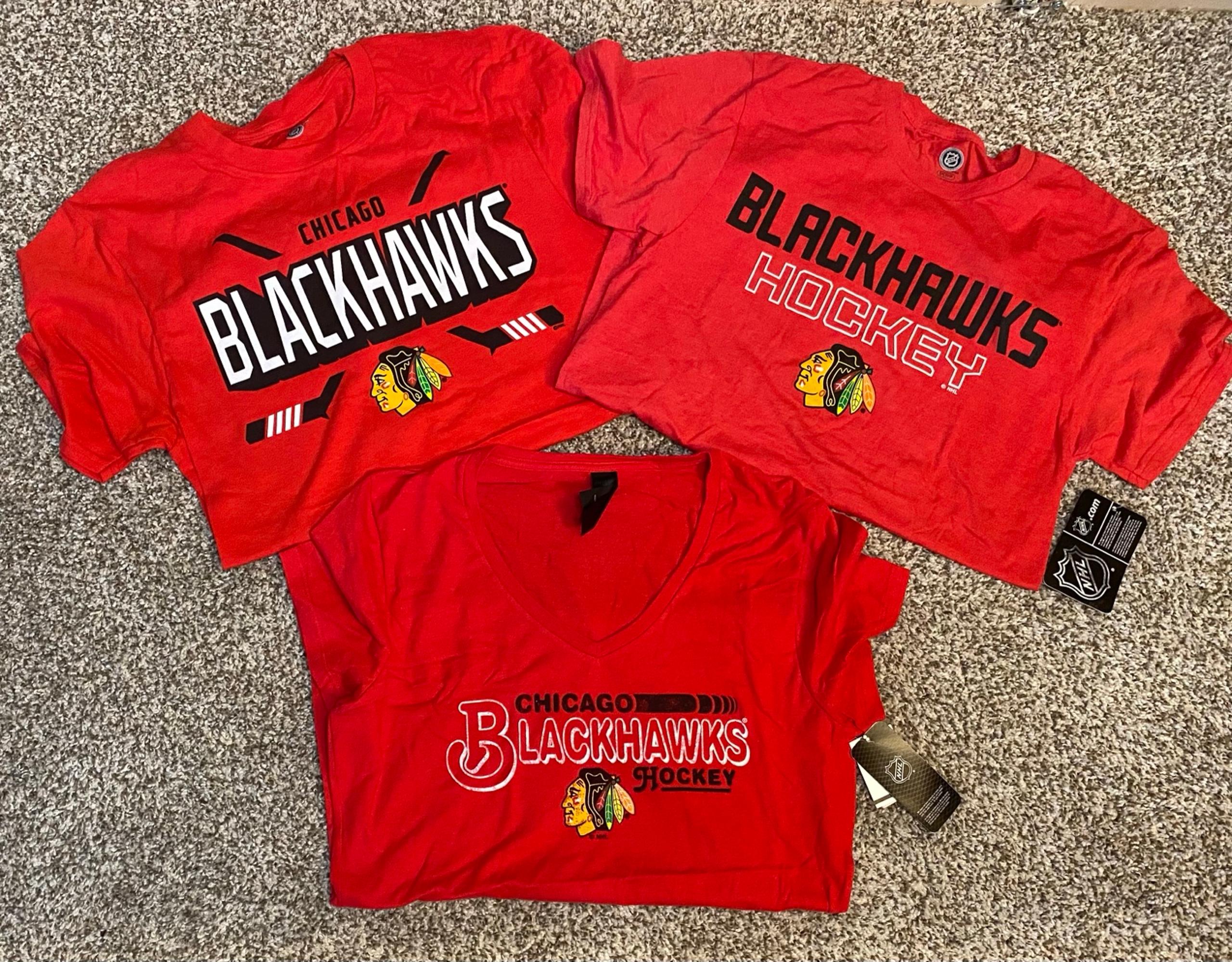 Chicago Blackhawks T-Shirt Women's S Hockey 100% Cotton Lot Of 3