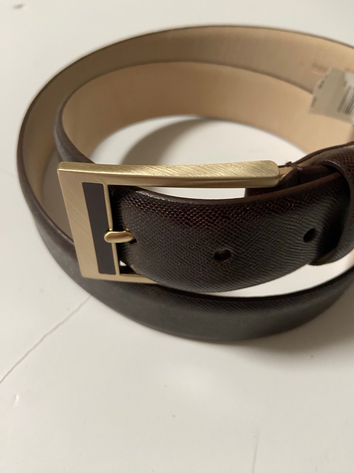 Donald J Trump leather dress belt