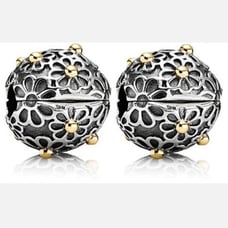 PAIR of Lazy Daisy clips 14K accent Like new !
