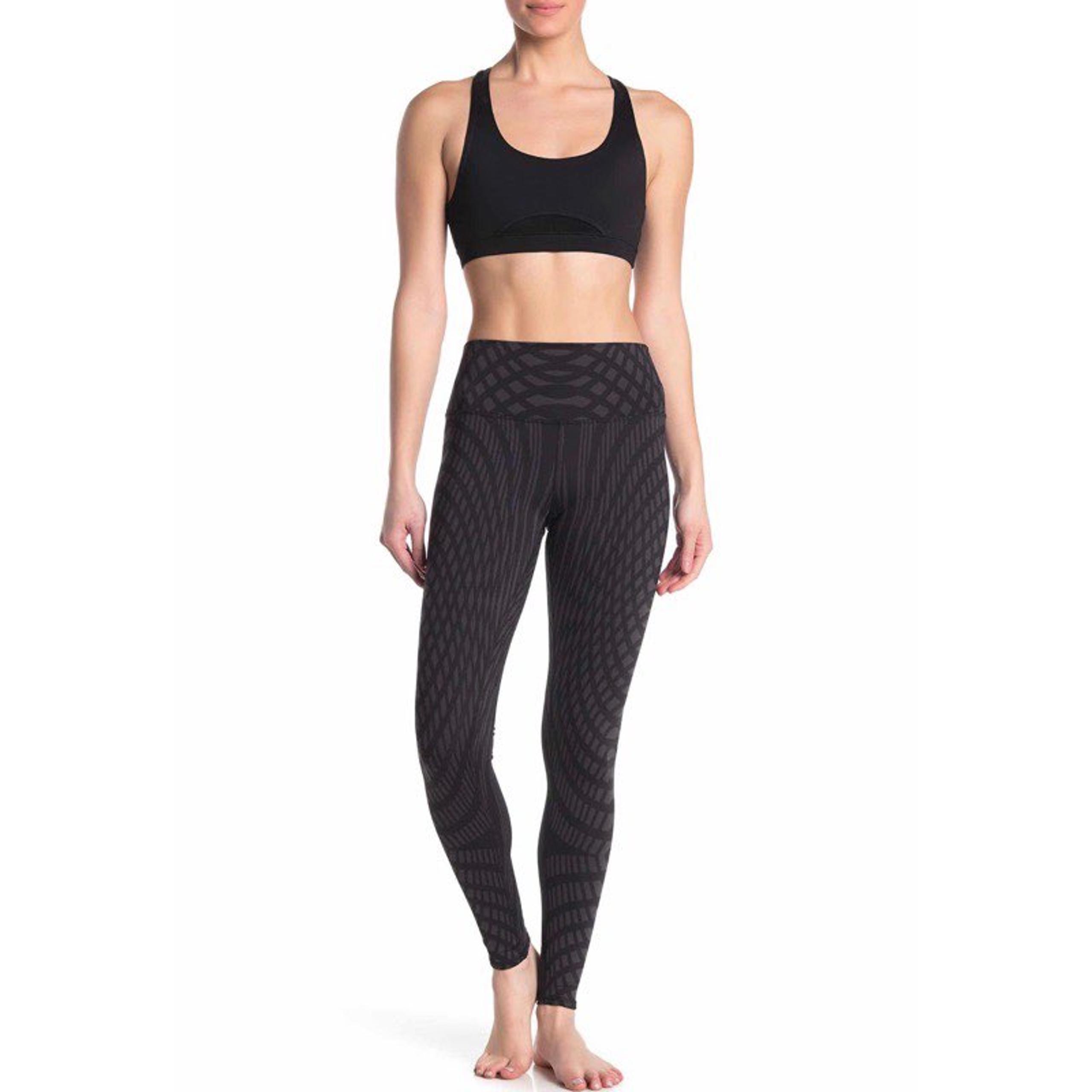 ALO Yoga Black Arches Airbrush Leggings