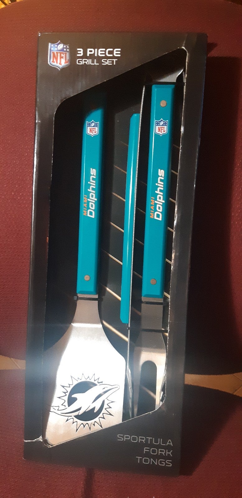MIAMI DOLPHINS NFL GRILL SET