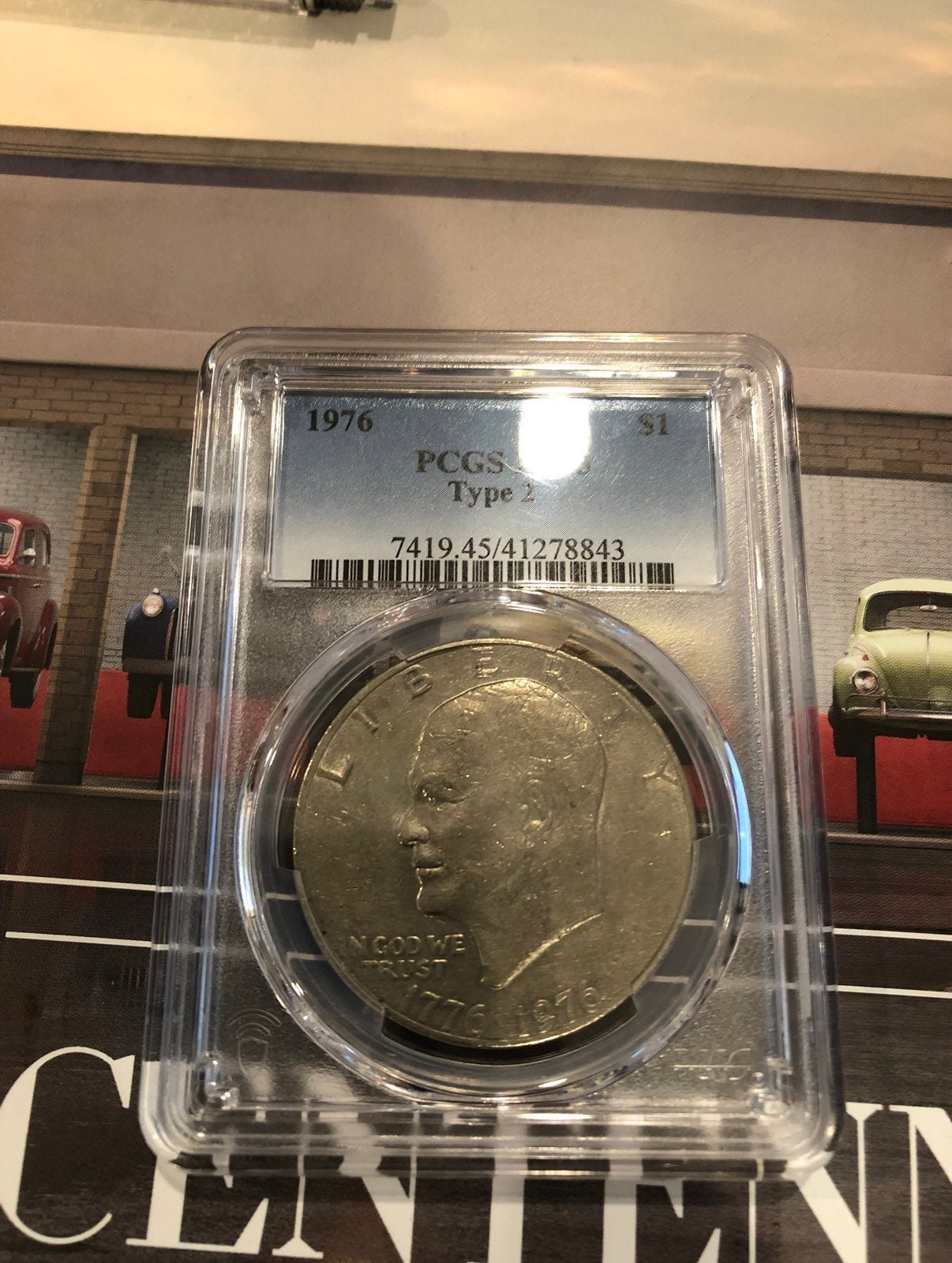 Silver1976 pcgs xf45 type2