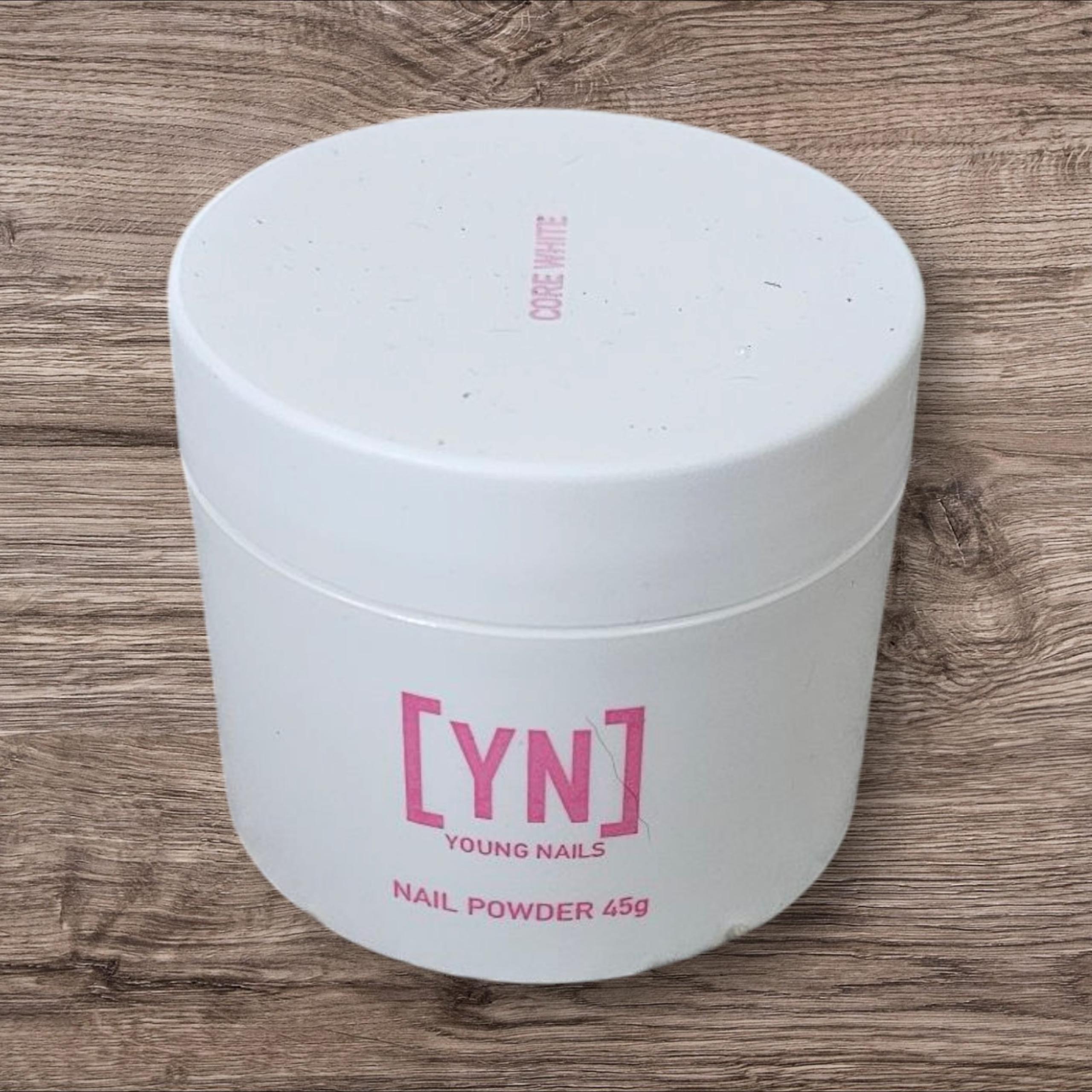 Young nails acrylic nail powder fake nails core white