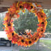 Large fall wreath