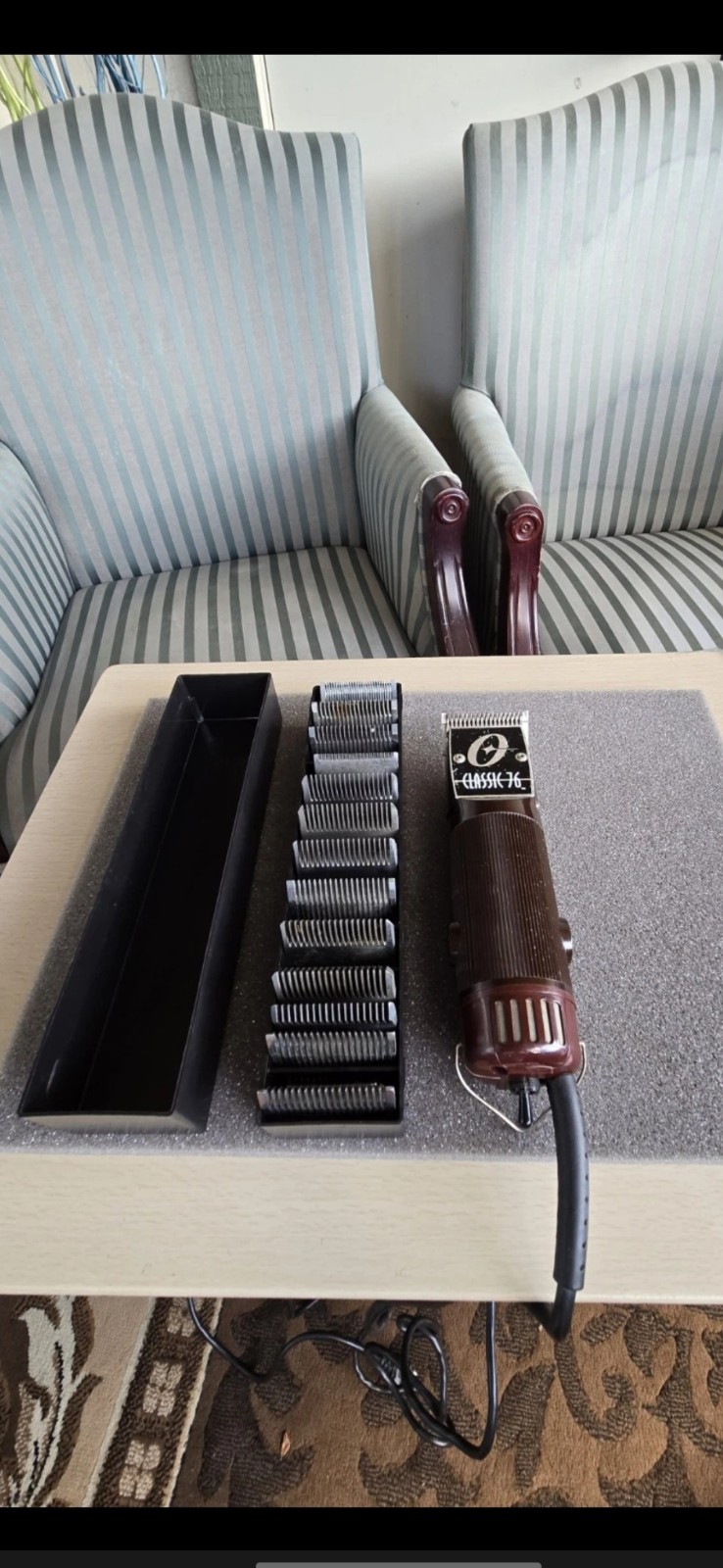 Oster Classic 76 Hair Clipper + Full Guard Set | Pro Barber Tool | Made in USA