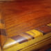 Handmade vtg wood chest inlayed