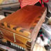 Handmade vtg wood chest inlayed