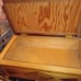 Handmade vtg wood chest inlayed