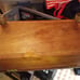 Handmade vtg wood chest inlayed