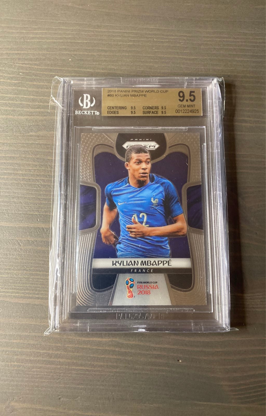 2018 Kylian Mbappe W/C Prizm BGS 9.5