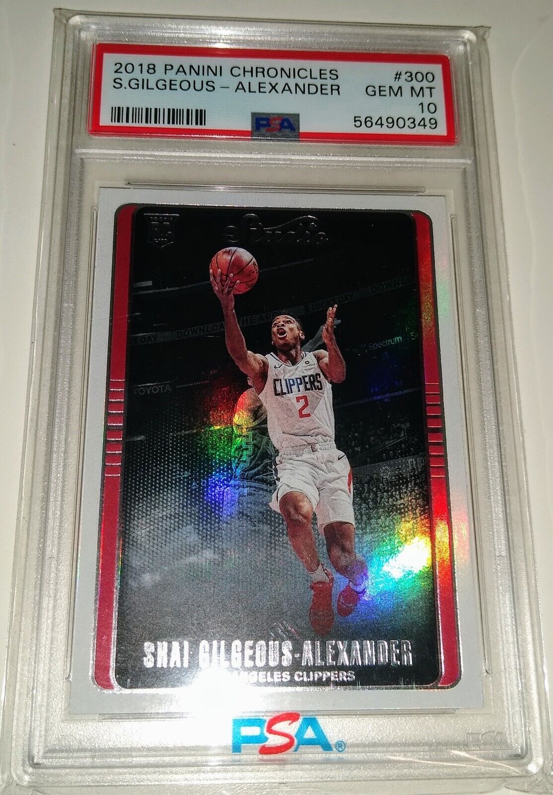2018-19 chronicles shai gilgeous alexander RC PSA Gem Mint 10 Rookie