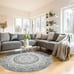 Area Rug Soft Chic Bohemian Mandala Rugs Machine Washable Non Slip Indoor Sofa F