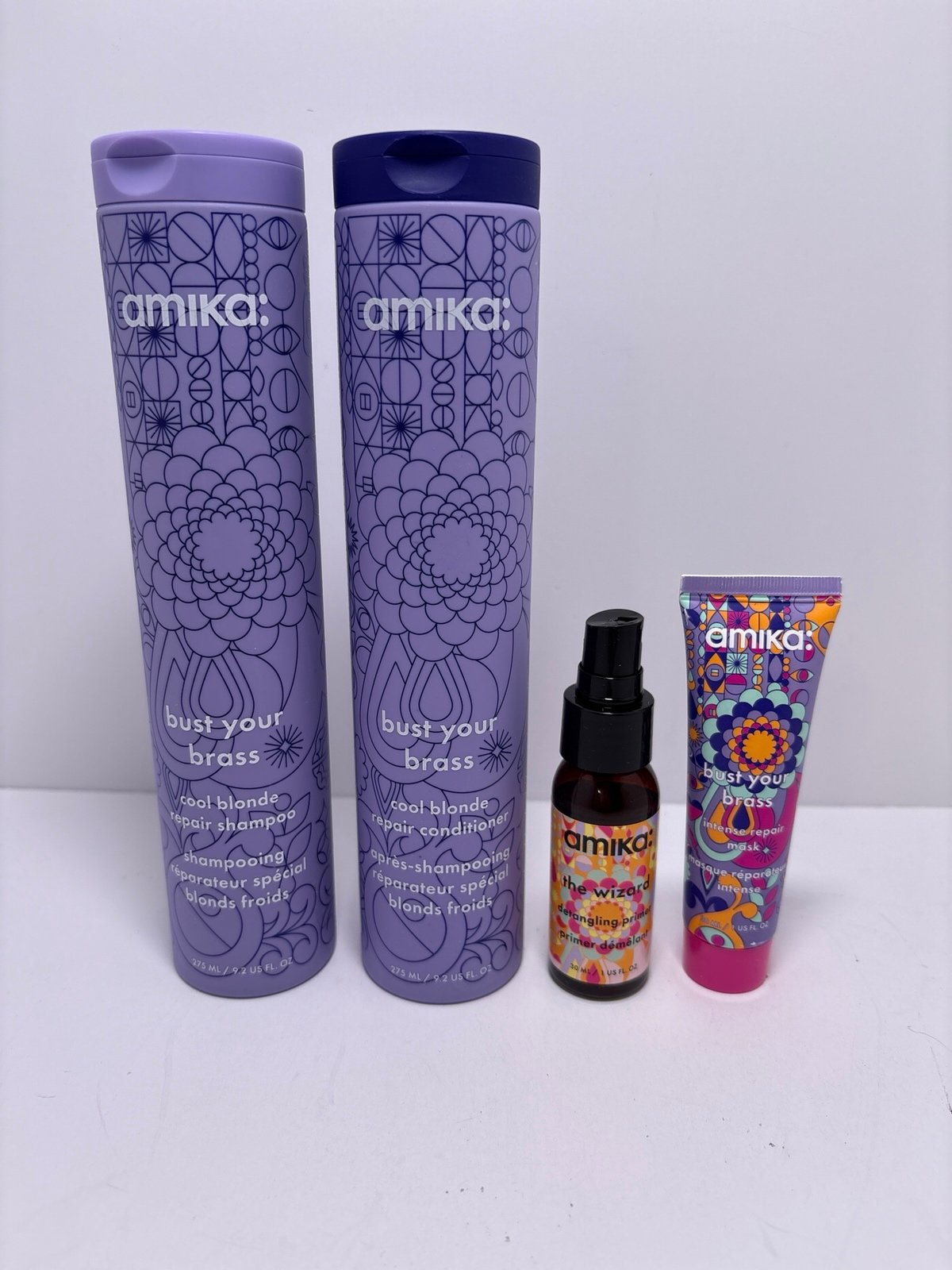 Amika Repair Shampoo Conditioner Lot