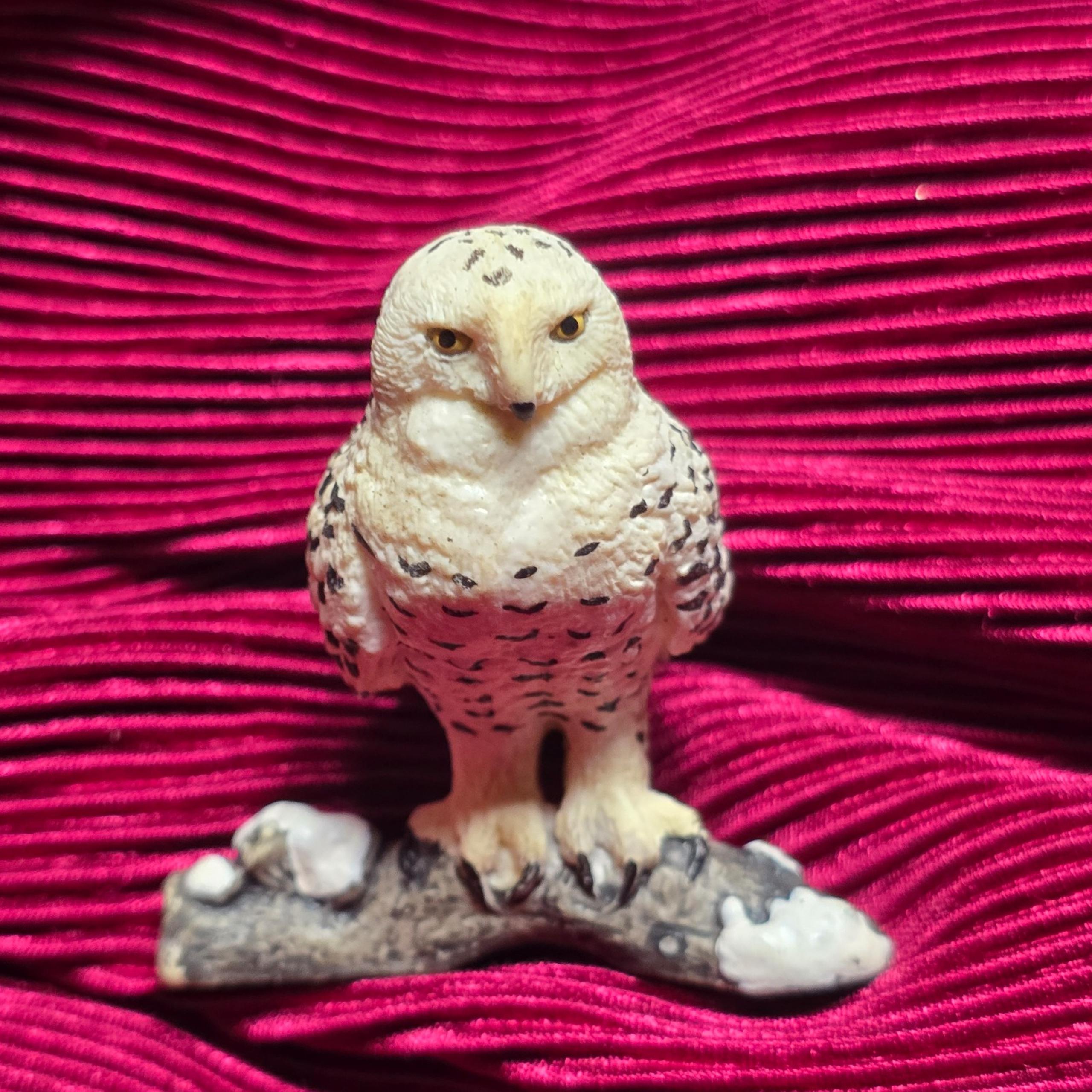 Schleich White Snowy Owl Animal Action Figure Toy