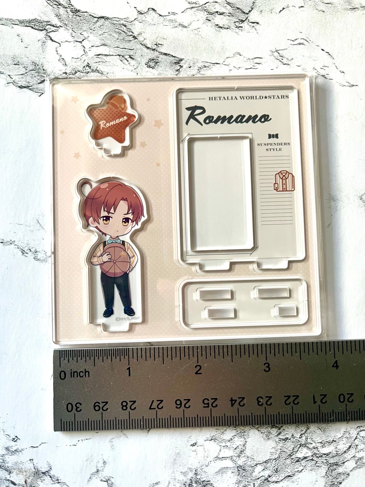 Hetalia World Stars Romano S. Italy Acrylic Stand Suspenders Ver