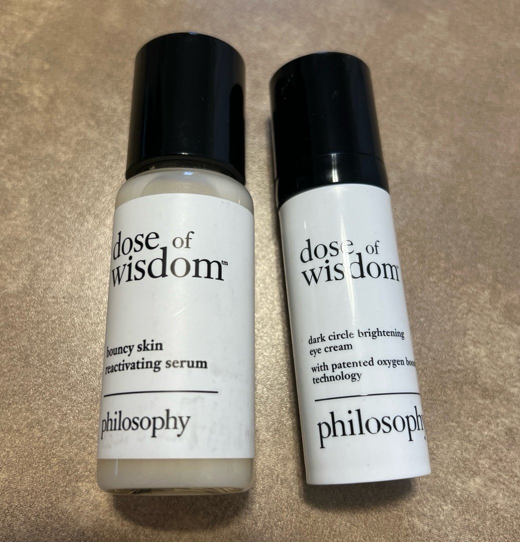 Philosophy Dose of Wisdom Serum + Eye Cream Skincare Bundle NEW