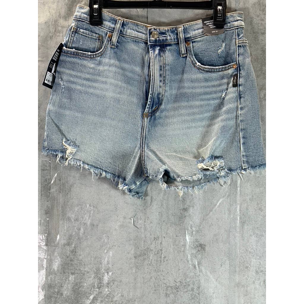 Silver Jeans Co. Women's Indigo High-Rise Distressed Highly Desirable Short SZ29